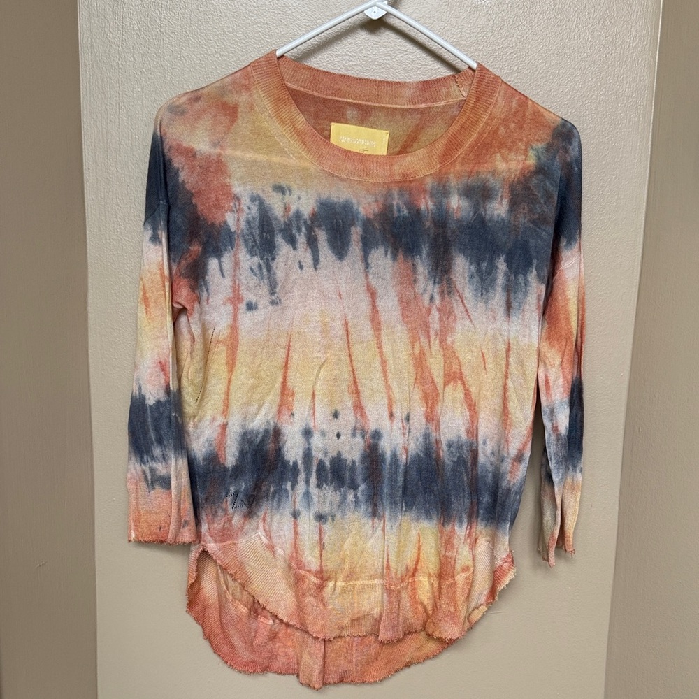Zadig&Voltaire Tie-Dye Long Sleeve Lightweight Sweater small new with tags